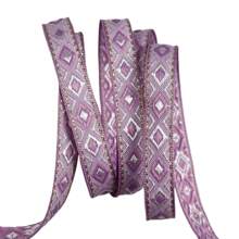 12mm Width Vintage Embroidered Jacquard Ribbon Trim DIY Sewing Knitting Accessory For Clothes And Bags