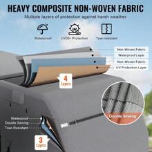 VEVOR Travel Trailer Cover, 28-31 Ft RV Cover, Top 300D Oxford Fabric Camper Cover, Waterproof, Windproof And -Stop Class A RV Cover, With Storage Bag, Repair Patches, Straps And Tire Covers - 18-20 ft - View 3