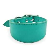 Collares de cuero acolchados suaves para galgos, whippets, lebreles y razas medianas y grandes, accesorios para mascotas