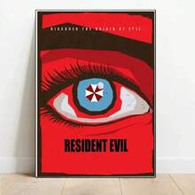 1 件海报印刷品 R-Residents 电影 Evils 经典视频游戏俱乐部酒吧礼物帆布画墙壁艺术画客厅家居装饰无框架 - 彩色 - 查看 20