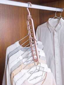 1pc Colorful 5-Tier Hanging Clothes Rack, Multi-Functional Non-Slip Design, Suitable For Pants, Towels, Clothing Storage, Closet Organization, Slight Glue Overflow Or Tiny Black Spots On Plastic Parts Are Normal And Do Not Affect Daily Use, Practical Home Storage Accessory - Multicolor - View 7
