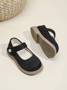 Zapatos planos cómodos y casuales de punta redonda para niños, nuevos zapatos de niña de primavera 2025 con cordones, zapatos de moda