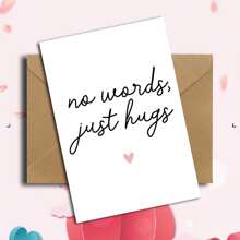 1 pieza Conjunto de tarjetas de felicitación de confesión para parejas, tarjeta de "Pensando en ti" para amigos, tarjeta de ánimo para amigos, tarjeta manuscrita para novio/novia, tarjeta de "Mantenerse fuerte" para graduación, tarjeta de felicitación clásica de alta gama con sobre, tarjeta "Pensando en ti" sin palabras solo un abrazo para amigos