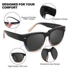 Lightweight TR90 Polarized Fit Over Sunglasses To Wear Over Your Prescription/Reading/Regular Glasses IF1010 Fashionable Shade Elegant Outfit Family Outings Travel Vacation Holiday For Summer Beach Vacation,Outdoor,Travel - Multicolor - View 10