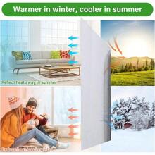 2X Large Reflective Aluminum Foil Insulation Mat 500x60cm Roll Bubble Radiator Heat Energy Saver Protection Sound Deadener Pad Waterproof - 銀色 - 查看 8