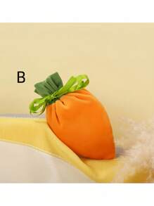 1pc Carrot Gift Bag Drawstring Pouch, Party Packaging, Easter