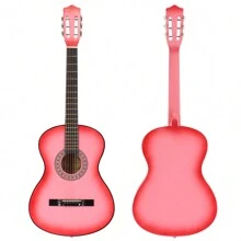 38 Inch Classic Guitar,A Quality Choice For Beginners And Music Lovers - Pink - View 5