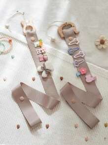 1 件发饰悬挂收纳整理器墙壁装饰发饰蝴蝶结收纳发夹发绳眼镜整理收纳，性别揭秘派对，生日、婚礼、派对的完美选择，送给同事、朋友和家人的完美礼物，返校 - 杏色 - 查看 7