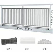 Froadp Stair Protection Net, Safety Net, Stair Protection Net, Balcony Net With Cable Ties, Nylon Ropes And Floor Stickers, Safety Net For Stairs, Balcony Railing.