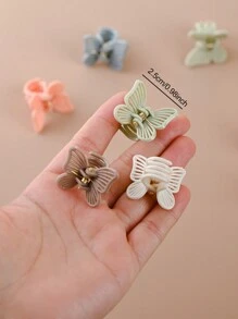 20个/包 混合颜色迷你方形、月亮、蝴蝶发夹，适合女孩（颜色随机），发爪夹，发夹，发卡，发夹，发夹，发卡，发爪夹，学校用品，大学秋冬季发饰，适合女性度假装扮，夏季装扮，旅行，生日礼物 - 彩色 - 查看 4