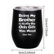 1 个个性化不锈钢水瓶，12 盎司/20 盎司，适合户外露营、健身、办公室和汽车旅行，是送给兄弟和朋友的绝佳礼物，也是送给男士的最佳生日和节日礼物 - 彩色 - 查看 9