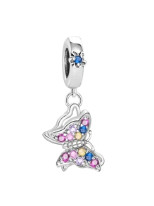 1Pc Christmas 925 Sterling Silver Colourful Flowers Series Charm Bead Fit Bracelets Bangles DIY Jewelry Making And Daily Outfit Matching Jewelry Decoration For Girls/Women School Supplies For Students