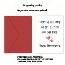 4 piezas de Tarjetas de felicitación del Día de San Valentín de 5*7 pulgadas, tarjeta de aniversario, tarjeta de regalo, tarjeta de amor, tarjeta dulce, tarjeta del Día de San Valentín, tarjeta de corazón, tarjeta de confesión, regalo para esposo, esposa, novio, novia, cónyuge, con sobres