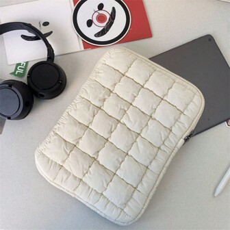 VALUEWIN 360 Protective Puffy Laptop Sleeve 13-14 15-16inch, 9.7-11 Inch Tablet Sleeve, Quilted Soft For MacBook Air M3 2024 M2 M1, Pro 13 In 14 In, Puffer Laptop Carrying Case For Women And Men