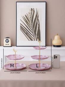 1 Stück mehrstöckige Kuchenplatte, Präsentationsständer für Desserts, Süßigkeiten, Party- und Hochzeitsdekoration