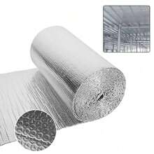 2X Large Reflective Aluminum Foil Insulation Mat 500x60cm Roll Bubble Radiator Heat Energy Saver Protection Sound Deadener Pad Waterproof - 銀色 - 查看 6