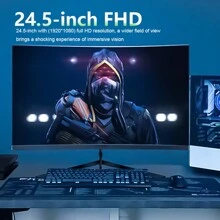 32-Inch Gaming Screen With Ultra-High Picture Quality Response Time As Low As 1 Millisecond | Fast IPS Display | 27 Inch Display 24.5 Inch Display 34 Inch Ultra Large Display High Color Gamut, Adjustable Tilt To Ensure Your Long-Lasting Fatigue Free Experience.Computer Monitor, Display Screen, Gaming Curved - Screen Monitor. Essential For Office Work And Gaming. A Perfect Gift For Husbands, Dads, And Boyfriends. - Xem 5