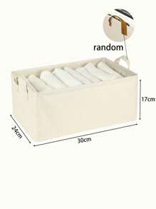 Panier de rangement en fibre de bambou inodore, grande capacité, boîte de rangement pour armoire de maison, bac de rangement pour vêtements avec cadre pliable en acier
