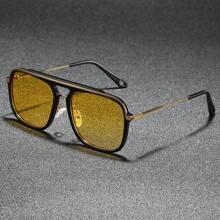 Unisex Fashionable PC Frame Large Lens Sunglasses, Suitable For Outdoor, Driving, Cycling, Fishing, Party, Travel, Business
