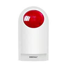 Strobe Siren Panic Alarm Button With Light For Home Care Loud Outdoor SOS Alert System 2 Red Flashing Siren 4 Emergency Buttons For Store Hotel Jewelry Shop Security - 2Sirens+4CallButtons1 - View 2