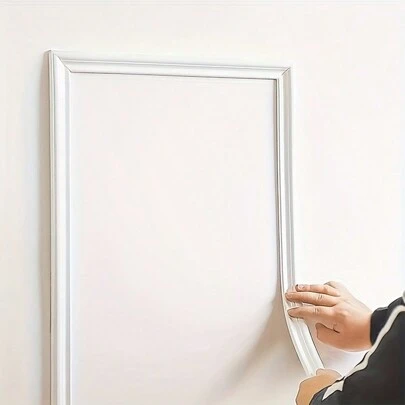 1 卷欧式自粘 PVC 装饰边条 - 适用于墙壁、地板和橱柜，3.3 英尺长，家居装饰点缀