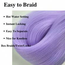 Regenbogen-Flechthaare, vorgedehnt, synthetisch, EZ-Flechthaare für knotenlose Zöpfe, Bohemien-Zöpfe, Mode-Festival, Rave-Party-Zöpfe