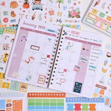 30Sheets/1213Pcs Scrapbook Stickers Cute Decals Fantasy Paper Stickers Book Different Patterns Decorative Material Aesthetic Stickers Multi-Element School Supplies For Cups Laptops Planners Journaling Supplies DIY Art Craft Planner Notebook Envelope Paper