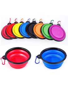 1pc Outdoor Dog Bowl Wholesale Portable Pet Foldable Bowl Slow Feeding Silicone Hanging Dog/Cat Bowl Water Cup Pet Feeding Bowl,Cat Mom,Dog Mom,Catlover,Doglover, Best Cat Mom ,Best Dog Mom Water Bottle Camping