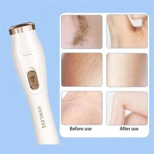 Set eléctrico multifuncional 3 en 1 para el cuidado de la belleza de la mujer: afeitadoras, afeitadoras de axilas, recortadoras de vello nasal eléctrico, removedores de cabello intercambiables de múltiples cabezales, recortadoras de barba para hombres, afeitadoras para partes íntimas portátiles, para uso en todo el Body, regalo para vacaciones