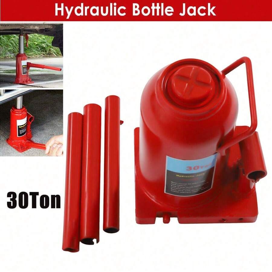 ZhdnBhnos 30Ton Hydraulic Bottle Jack 66138lb Lift HEAVY DUTY Automotive New FREE SHIPPING - 紅色 - 查看 1