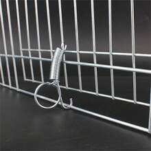 2 à 4 pièces/paquet de crochets à ressort, fournitures pour cage de lapin, crochets de porte de cage, crochets de porte de cage, crochets à ressort, crochets d'élevage d'animaux, crochets de cage pour chats et chiens, crochets en métal à ressort pour cage, outils de quincaillerie pour animaux de compagnie