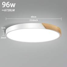Froadp LED-plafondlamp Houten plafondlamp Plafondverlichting LED-lampen voor woonkamer slaapkamer badkamer balkon