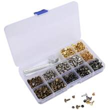 Kit De Remaches, 363 Juegos De Remaches De Latón Con 3 Piezas De Herramientas De Ajuste Para Reparación Y Manualidades - Multicolor - Ver 1