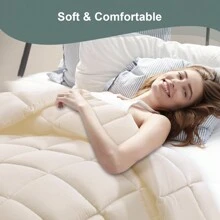 JustLet Comforter Duvet Insert All Season Comforters Full Size With Corner Tabs Machine Washable Down Alternative Quilted Bed