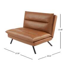 Mainstays  Pillow Top Convertible Chair With 37.59in. X 29.33in. X 31.49in, Charcoal For Adult - Lạc đà - Xem 7