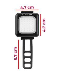 Luz LED para Bicicleta 2 Lámparas de Modo Dual Rojo o Blanco con Carga Visa USB Resistente al Agua  Trasera De Bicicleta - Negro - Ver 4