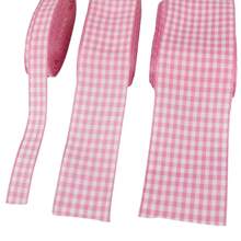 Gingham Ribbon Plaid Ribbon For Gift Wrapping Party Wedding Christmas Decoration