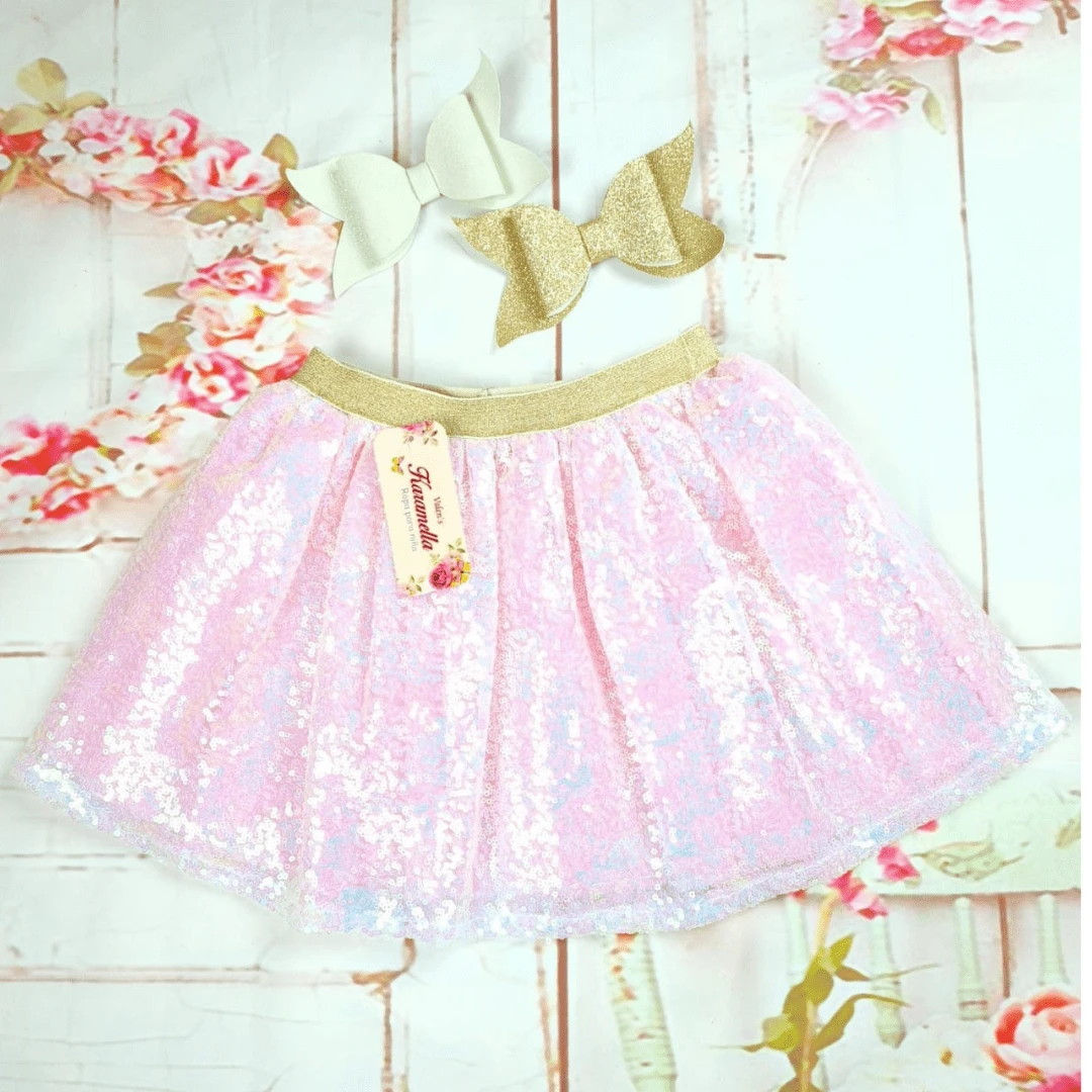 FALDA DE LENTEJUELAS - Rosa - Ver 1