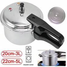 3L/5L Pressure Cooker,Aluminum Alloy Pressure Pot,And Durable Small Pressure Cooker,3L/5L Pressure Canner For Gas Stove Induction Cooker - Silver - View 2