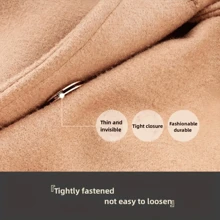 6 piezas de botones metálicos cosidos a mano, botones redondos invisibles para abrigo, chaqueta - Multicolor - Ver 10