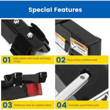 MaxxHaul 70210 Hitch Mount Bike Rack 4-Bike Rack, Black For Cars Trucks SUV's Minivans, Large - Black - View 6