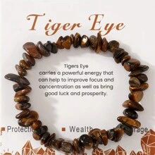 1pc Fashion Energy Semi-Precious Stone Bracelets Natural Stone Quartz 8MM Stretch Bracelets For Women Men Friendship Jewelry Gifts - Multicolor - View 10