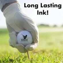 Reusable Golf Ball Stamp - ABS Golf Ball Ink Stamp, Golf Ball Marking Tool, Golf Ball Identification, Golf Ball Ink Stamp, Suitable For Golfers - Green - View 5