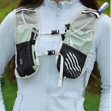 5L Vest Style Hydration Backpack, Lightweight Portable Outdoor Backpack, Multi-Compartment Cycling Running Hiking Backpack For Camping Sports Competition, Light Green - Green - View 7