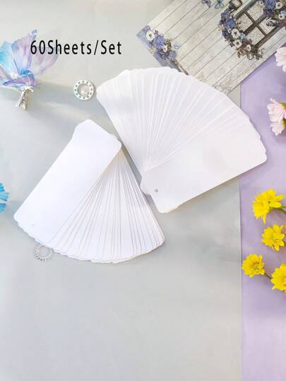 60 Sayfa/Set Kraft Kağıt Kart Boş Kartvizit Mesajı Teşekkür Kartı Etiket Ayracı Öğrenme Kartları Karalama Ayracı Antik Stil Ayracı Kağıt Delikli Boş Kağıt El Boyalı Kartlar Yaratıcı Kendin Yap Malzeme Paketi Öğrenci Notu El Yazısı Kart, Okul Malzemeleri, Okula Dönüş