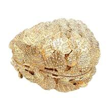 Sparkly Women Grape Shape Clutch Diamond Rhinestone Evening Bag Cute Fruit Purse Evening Handbag For Cocktail Party Prom - 銀色 - 查看 5