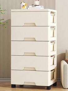 5/4/3/2/1 Drawer Style Storage Cabinet, Narrow Gap Side Shelf Unit, Multi-Layer Plastic Bedside Cabinet, Bathroom