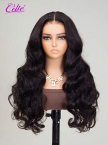 Celie Hair 6x5 Wear&Go Glueless Wig Human Hair Pre Plucked Hairline Pre Bleached Pre Cut Body Wave Lace Closure Wig 180% Density - SNatural - View 5