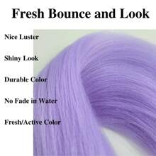 Regenbogen-Flechthaare, vorgedehnt, synthetisch, EZ-Flechthaare für knotenlose Zöpfe, Bohemien-Zöpfe, Mode-Festival, Rave-Party-Zöpfe