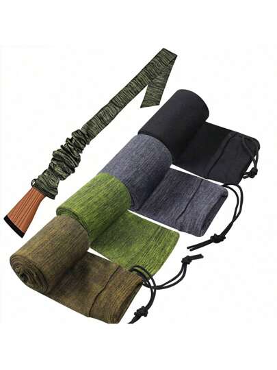 Extra Thick Knit Gun Sock For Rifles And Shotguns, 54 Inches (137cm) Thicken Elastic Design Hunting And Shooting Holder Socks For Gun Storage